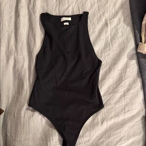 Aritzia Black Bodysuit - high neck